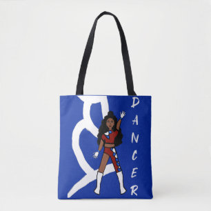 Tote Bag Dancer Deux couleurs Fourre-tout Berry & Blue