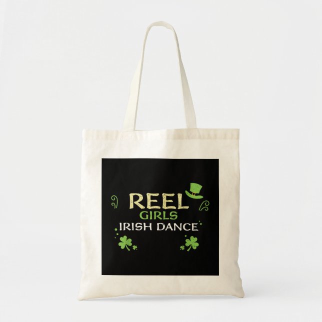 Tote Bag Dancing Reel Girls Irish Dance St. Patrick's Day (Devant)