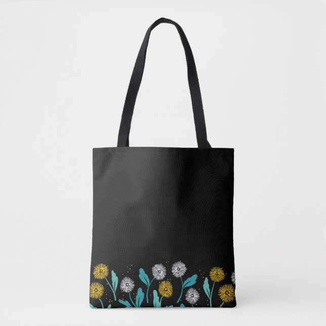 Tote Bag Dandelion de printemps Fleurs et design Feuille (Devant)