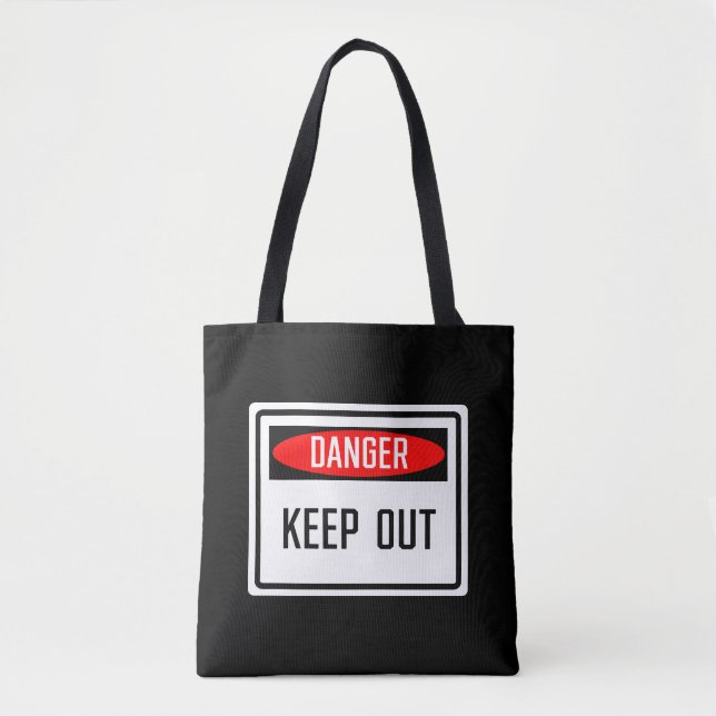 Tote Bag Danger - Ne pas fermer la session (Devant)
