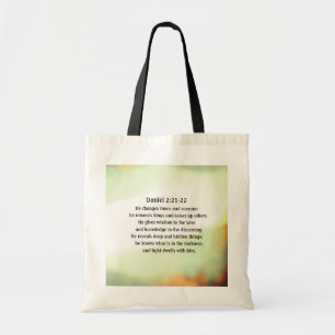 Tote Bag Daniel 2:21-22 Il change les temps et les saisons