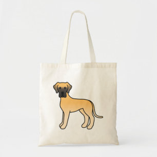 Tote Bag Danois fauve Chien de dessin animé mignon