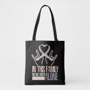 Tote Bag Dans cette famille, personne ne combat la sensibil
