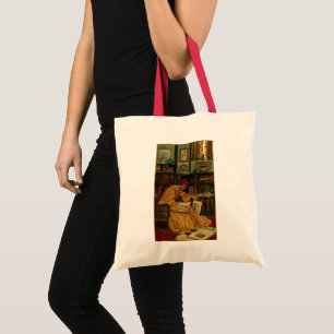 Tote Bag Dans la bibliothèque