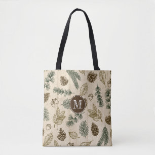 Tote Bag Dans la forêt boisée rustique à feuillage persista