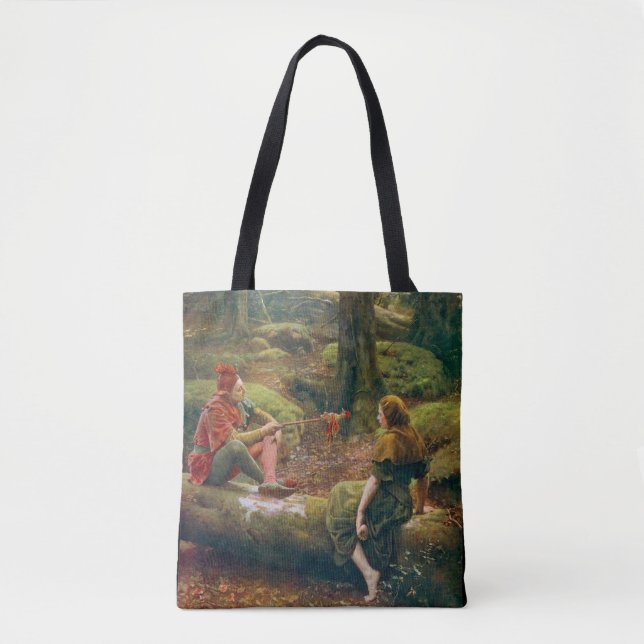 Tote Bag Dans la forêt d'Arden, vers 1892 par John Collier (Devant)