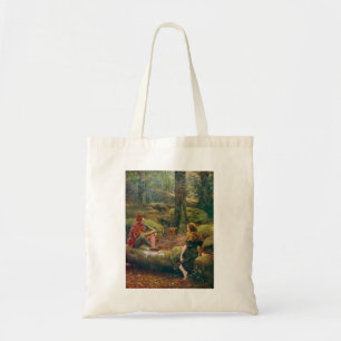 Tote Bag Dans la forêt d'Arden, vers 1892 par John Collier