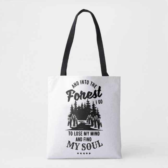 Tote Bag Dans la forêt je vais (Devant)