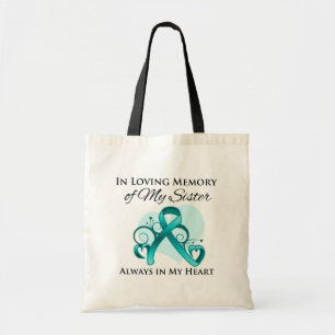 Tote Bag Dans la mémoire de ma soeur - Cancer ovarien
