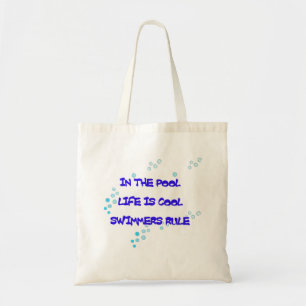 Tote Bag Dans la piscine la vie est fraîche