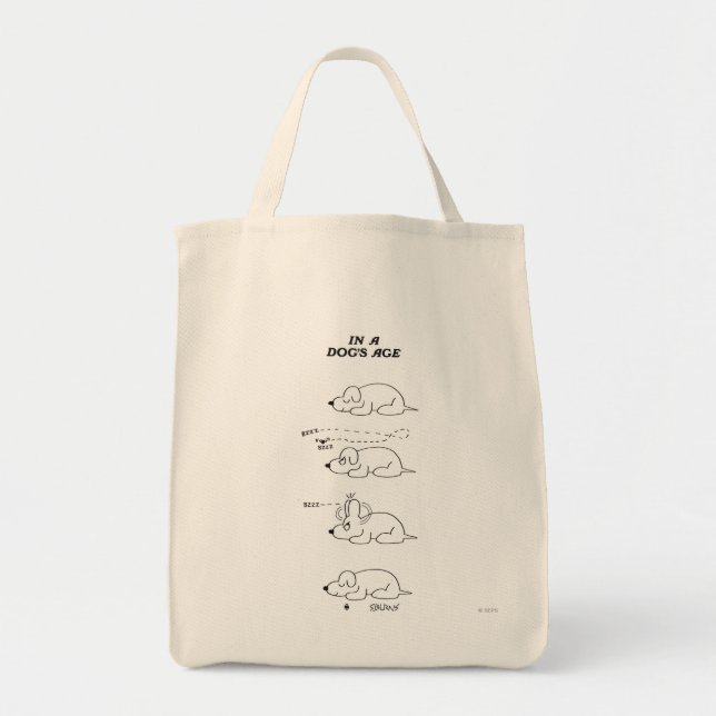 Tote Bag Dans l'âge d'un chien (Devant)