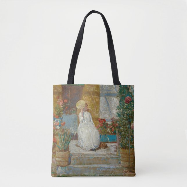 Tote Bag Dans le soleil par Frederick Childe Hassam (Devant)