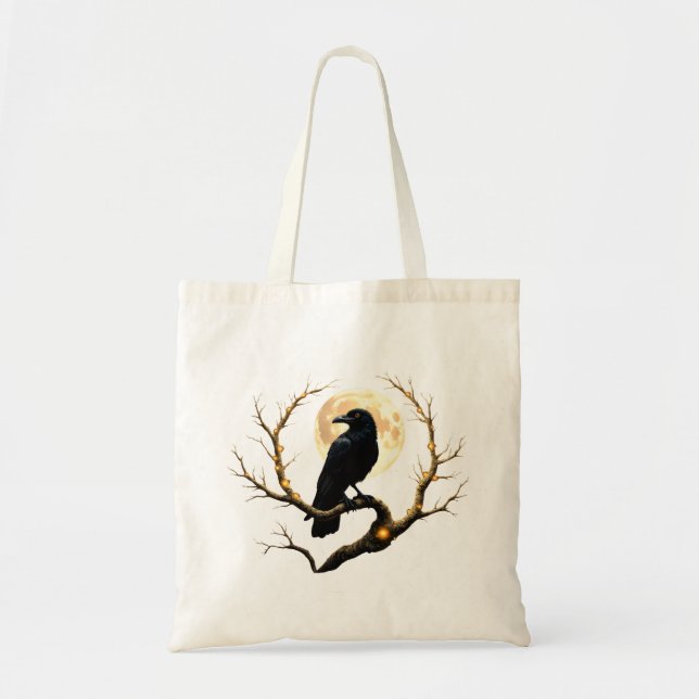 Tote Bag Dans les ténèbres de la nuit” – Le messager silenc (Devant)