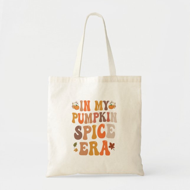 Tote Bag Dans Mon Citrouille épice Era drôle Super automne  (Devant)