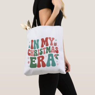 Tote Bag Dans mon ère de Noël, joli et groovy Noël vacances