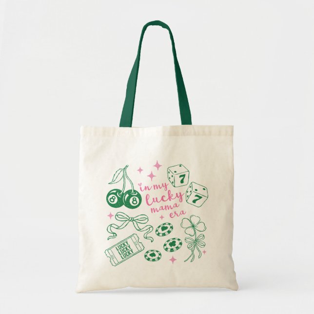 Tote Bag Dans Mon Ère Maman Chanceuse Saint-Patrick Jour de (Devant)