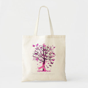 Tote Bag Dans October We Wear Pink Ribbon Tree Breast Cance