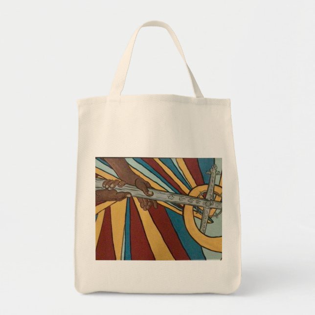 Tote Bag Dans Ses Mains (Devant)