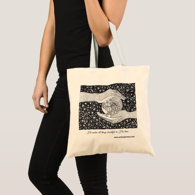 Tote Bag Dans ses mains (Devant (produit))