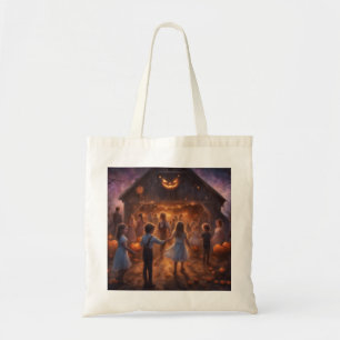 Tote Bag Danse de barn d'automne Halloween trick or treat 