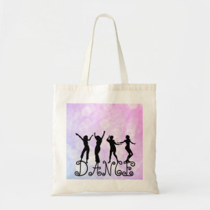 Tote Bag Danse de Bokeh de danseurs de silhouette