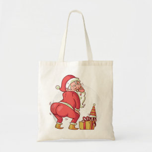 Tote Bag Danse de Noël en pyjama elf santa claus