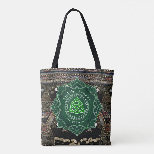 Tote Bag Danse de ventre celtique de Kuchi de noeud (Dos)