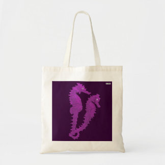 Tote Bag Danse Des Hippocampes (Violet)