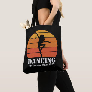 Tote Bag Danse Hobby Retro Sunset Personnaliser