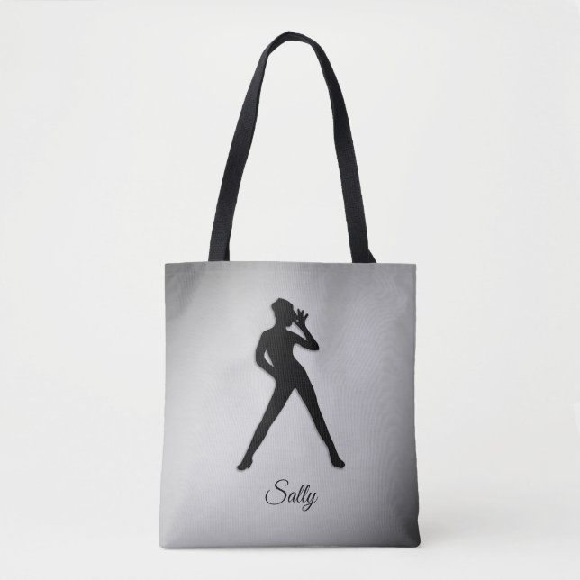 Tote Bag Danse moderne avec nom (Devant)