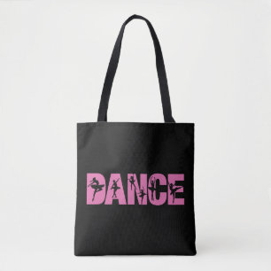 Tote Bag DANSE Rose avec coutures Ballerina