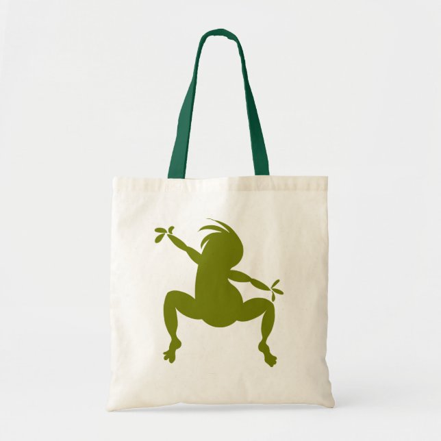 Tote Bag Danse verte Kokopelli (Devant)