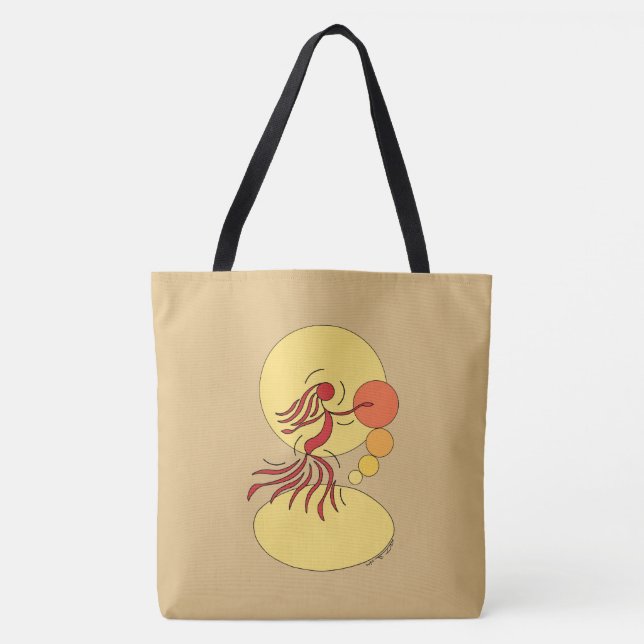 Tote Bag Danseur Abstrait (Devant)