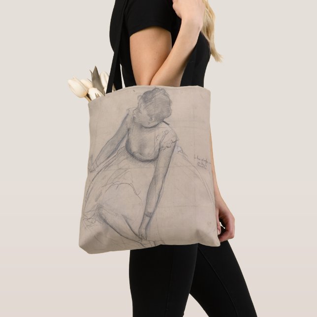 Tote Bag Danseur ajustant sa pantoufle (De près)