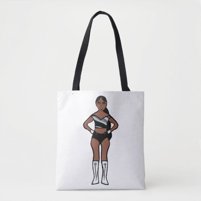 Tote Bag Danseur Argent Noir #1 (Devant)