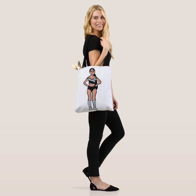 Tote Bag Danseur Argent Noir #2 (Sur le modèle)