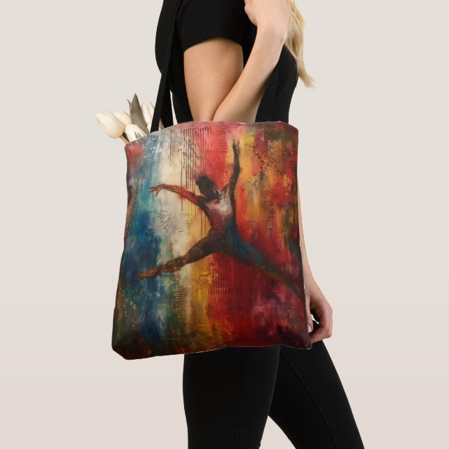 Tote Bag Danseur de ballet Art Abstrait (De près)