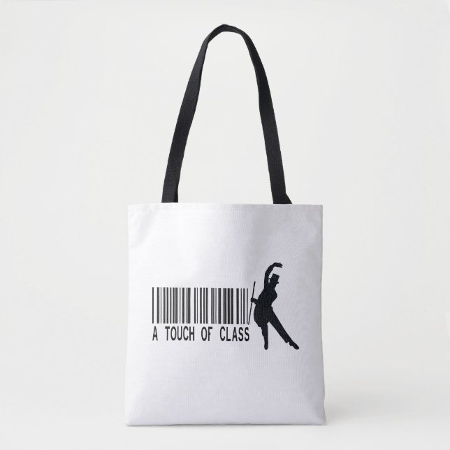 Tote Bag Danseur élégant à code-barres (Devant)