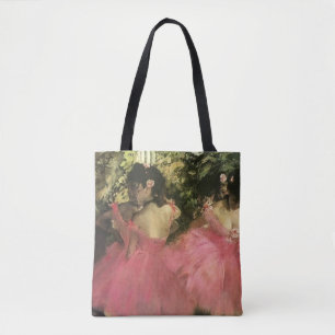 Tote Bag Danseur en rose par Edgar Degas