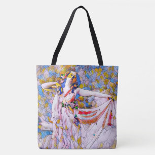Tote Bag Danseur en verre tendu en robe de souffle