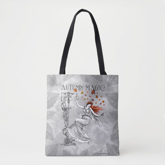 Tote Bag Danseur magique d'automne Cymbals Redhead Nouveau  (Devant)