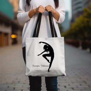 Tote Bag Danseur moderne Silhouette Danse