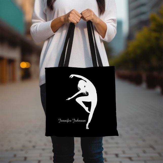 Tote Bag Danseur moderne Silhouette Danse (Créateur téléchargé)