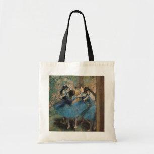 Tote Bag Danseurs d'Edgar Degas   dans le bleu, 1890