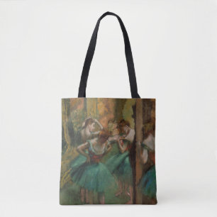 Tote Bag Danseurs d'illustration de ballet roses et Edgar