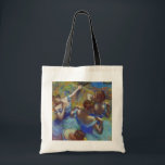 Tote Bag Danseurs en bleu, Edgar Degas<br><div class="desc">Edgar Degas (19 juillet 1834 - 27 septembre 1917) est un artiste français célèbre pour ses dessins pastel et ses peintures à l'huile de ballerines. Degas a également produit des sculptures, des estampes et des dessins en bronze. Degas est particulièrement identifié au sujet de la danse; plus de la moitié...</div>