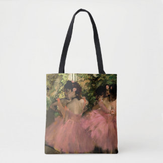 Tote Bag Danseurs en degrés roses