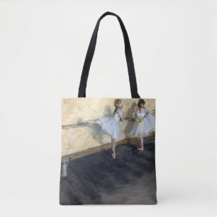 Tote Bag Danseurs Pratiquant au Barre, Edgar Degas
