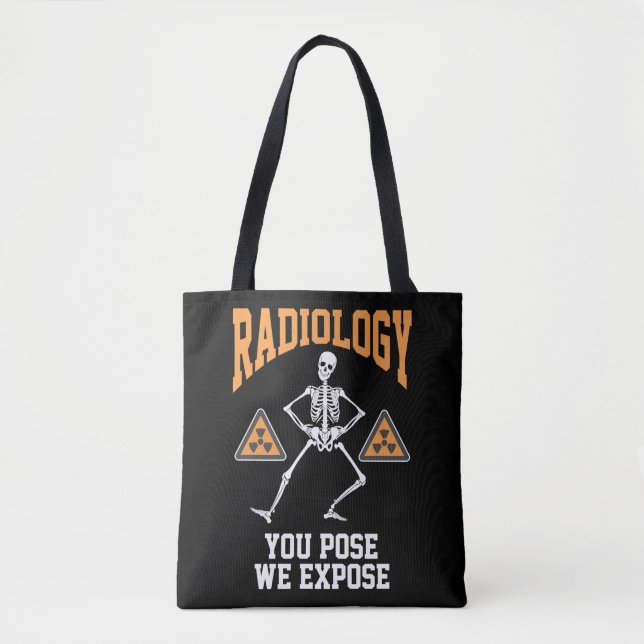 Tote Bag Danseuse amusante Humour de radiologie de squelett (Devant)