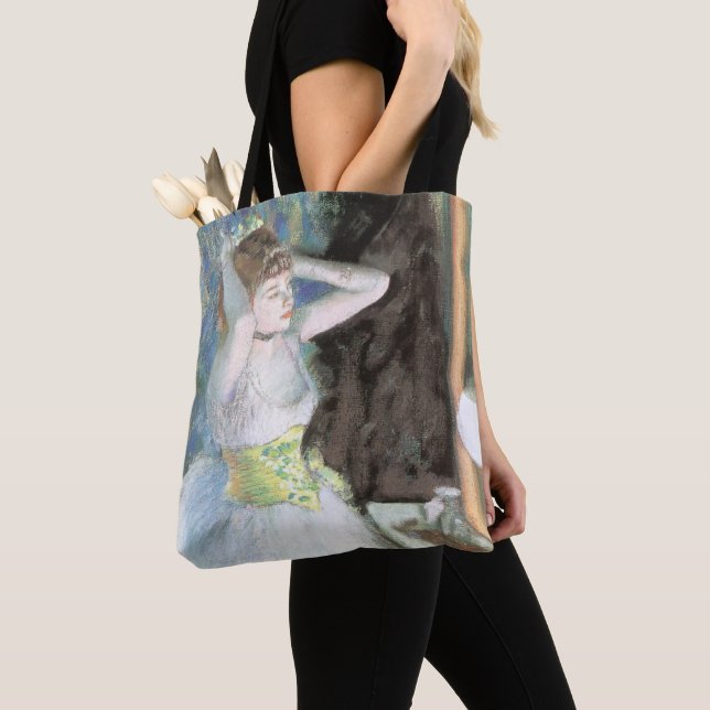 Tote Bag Danseuse dans sa loge d'Edgar Degas (De près)